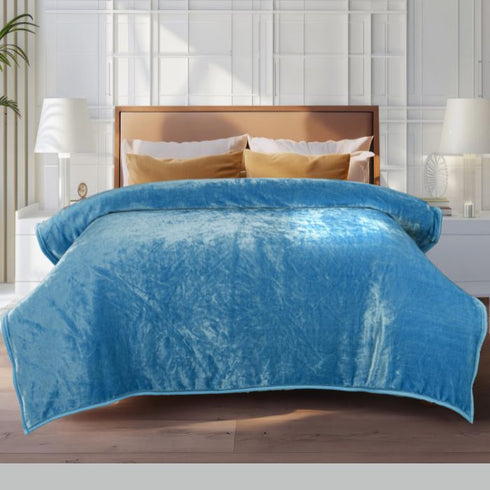 Glacier Blue - Dual Season Premium Double Bed Blanket