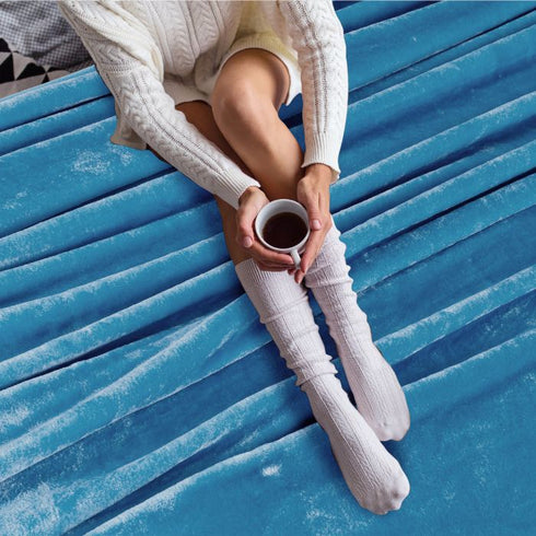 Glacier Blue - Dual Season Premium Double Bed Blanket