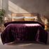 Wine Shade - Premium Double Bed Winter Mink Blanket