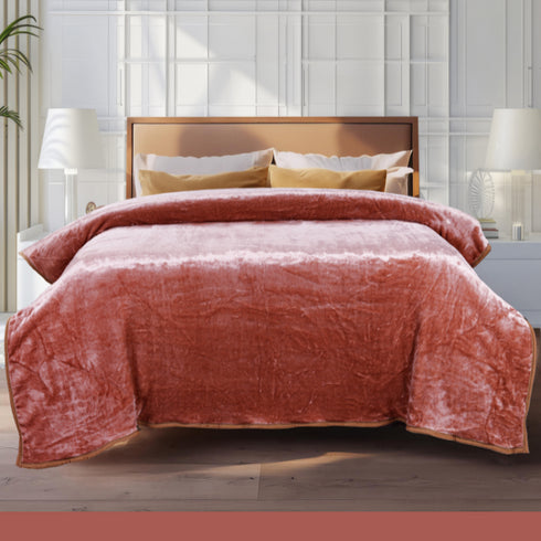 Camelia Pink - Dual Season Premium Double Bed Blanket