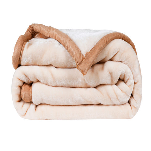 Mauve - Premium Double Bed Winter Mink Blanket