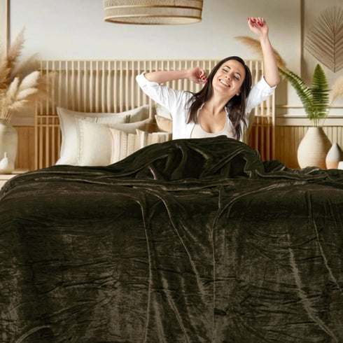 Toasted Olive - Super Soft All Season Premium AC Blanket