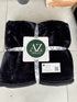 Midnight Black - Premium Double Bed Winter Mink Blanket