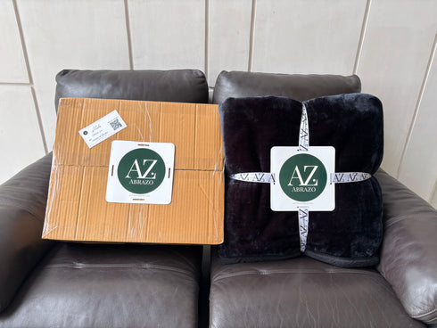 Midnight Black - Premium Double Bed Winter Mink Blanket