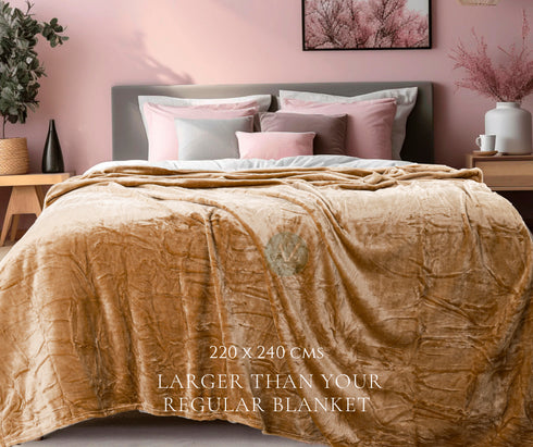 Beige Shade Super Soft All Season Premium AC Blanket