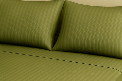 Pistachio Green - Cotton Feel Fitted Bedsheet Set
