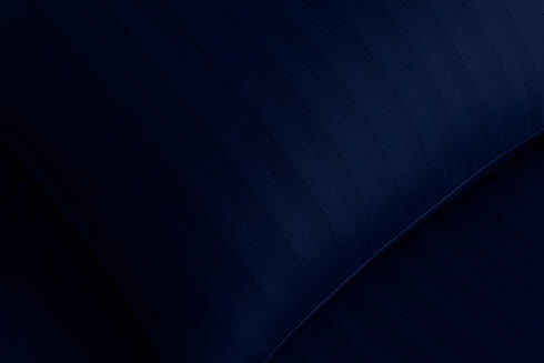 Midnight Blue - Cotton Feel Fitted Bedsheet Set