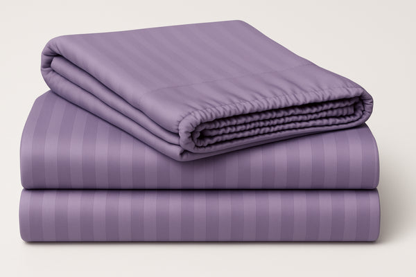 Lavender Mist - Cotton Feel Fitted Bedsheet Set
