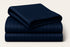 Midnight Blue - Cotton Feel Fitted Bedsheet Set