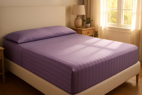 Lavender Mist - Cotton Feel Fitted Bedsheet Set