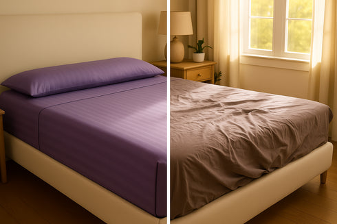 Lavender Mist - Cotton Feel Fitted Bedsheet Set