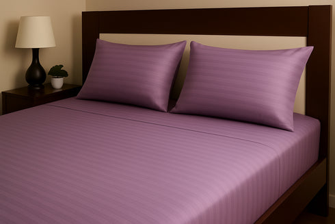 Lavender Mist - Cotton Feel Fitted Bedsheet Set