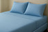Blue Whisper - Cotton Feel Fitted Bedsheet Set