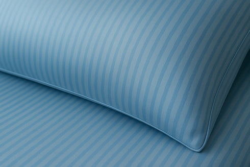 Blue Whisper - Cotton Feel Fitted Bedsheet Set