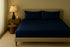 Midnight Blue - Cotton Feel Fitted Bedsheet Set