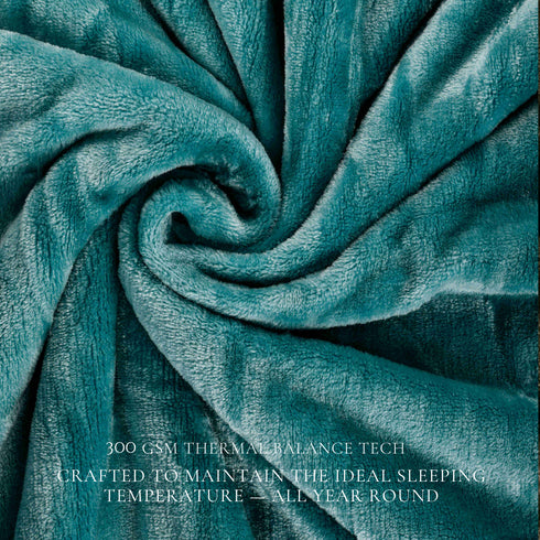 Clouded Blue - Super Soft All Season Premium AC Blanket